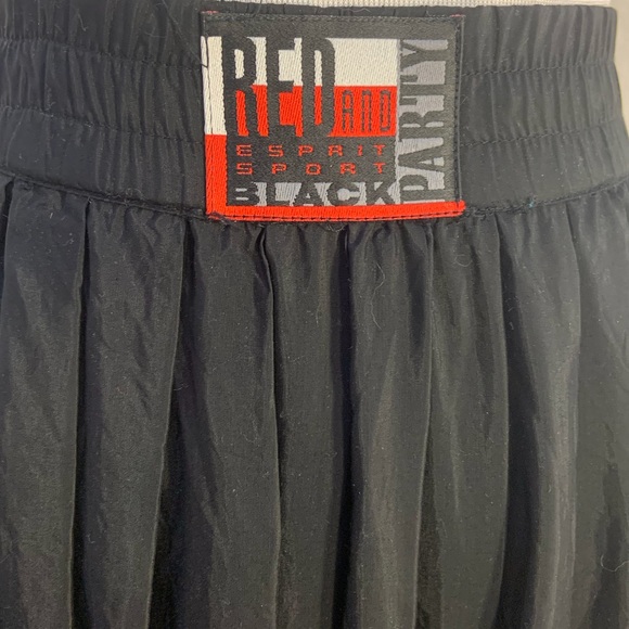 Vintage VGUC Esprit Sport Black Rayon Skirt - Size Small - Picture 4 of 7